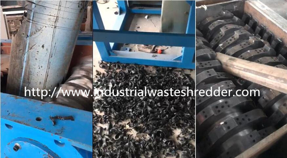 Un buen precio. Trituradora plástica del eje del doble del HDPE del pedazo anti - corrosivo para el tubo de desagu