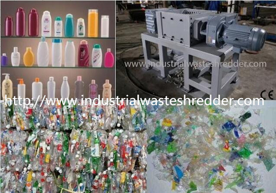 Un buen precio. Ahorro de espacio plástico de la máquina de la trituradora de la botella del champú con la cuchilla de acero durable en línea