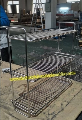 Un buen precio. 316 Acero inoxidable Equipo médico de transporte Trolley marco personalizado OEM Estante de acero inoxidable para uso hospitalario en línea