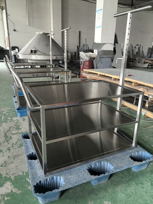 Fabricación de carros de transferencia médica de chapa de acero inoxidable