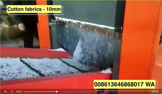 Un buen precio. telas de 1600F Cottom que machacan la capacidad de destrozo por hora hecha punto 400kg del tamaño del final de la trituradora 10m m de la tela en línea